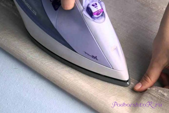 Как самостоятельно обработать края шторы