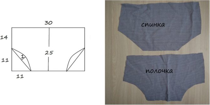 как сшить детские трусики