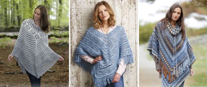 Как связать пончо крючком для женщин, девочек. Схемы и описание