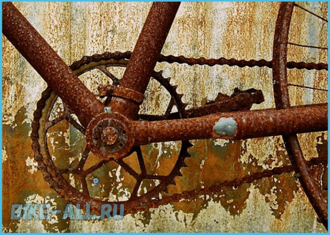 Как убрать ржавчину с цепи