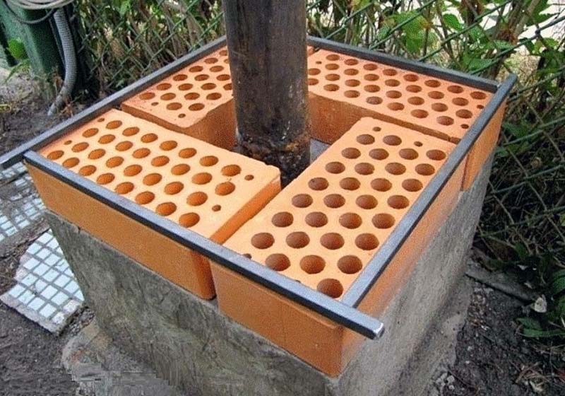 Как выложить кирпичные столбы для забора: технология установки