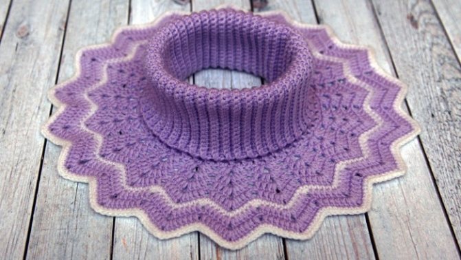 Манишка для девочки спицами. Схема и описание для начинающих, детская на пуговицах