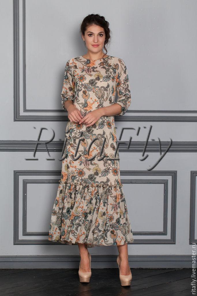 платье с воланами