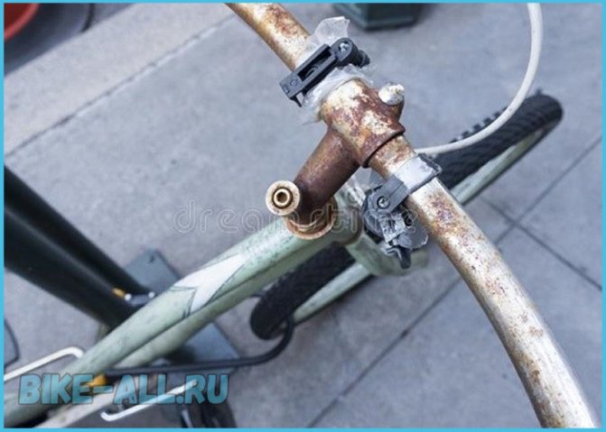 Ржавчина на велосипеде