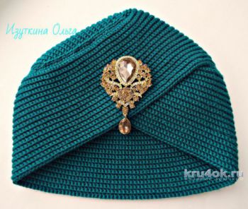 Шапочка - чалма крючком для женщин