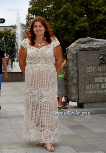 Вязаная крючком юбка для женщин