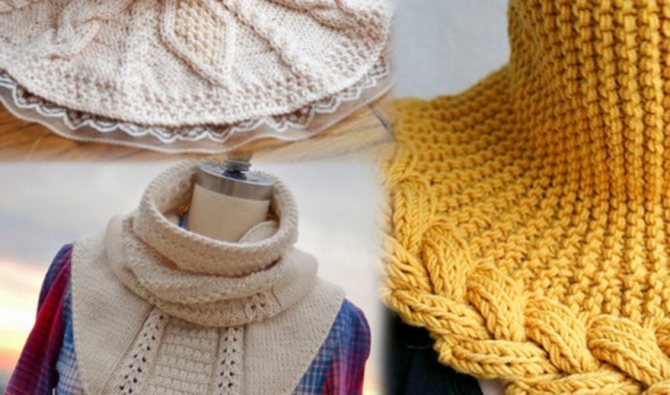 вязание манишек спицами для женщин со схемами