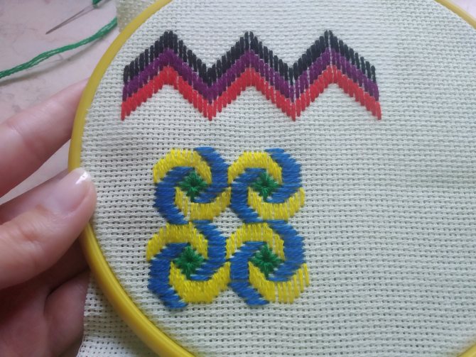 вышиваем узор
