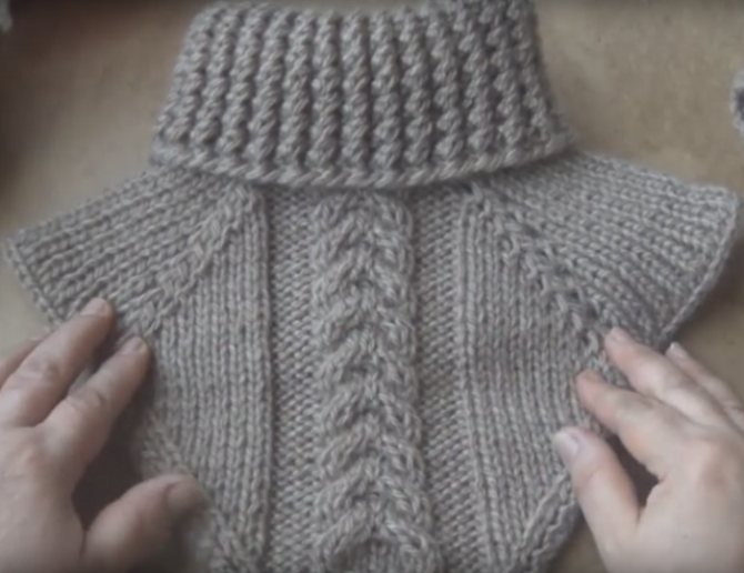 Женская манишка-реглан